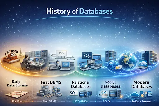 History of Databases: From Early Storage to Modern Systems