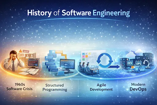 History of Software Engineering: From Code Chaos to Modern Development