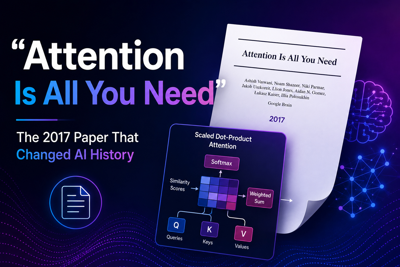 Attention Is All You Need Paper: Brilliant 2017 AI Paper