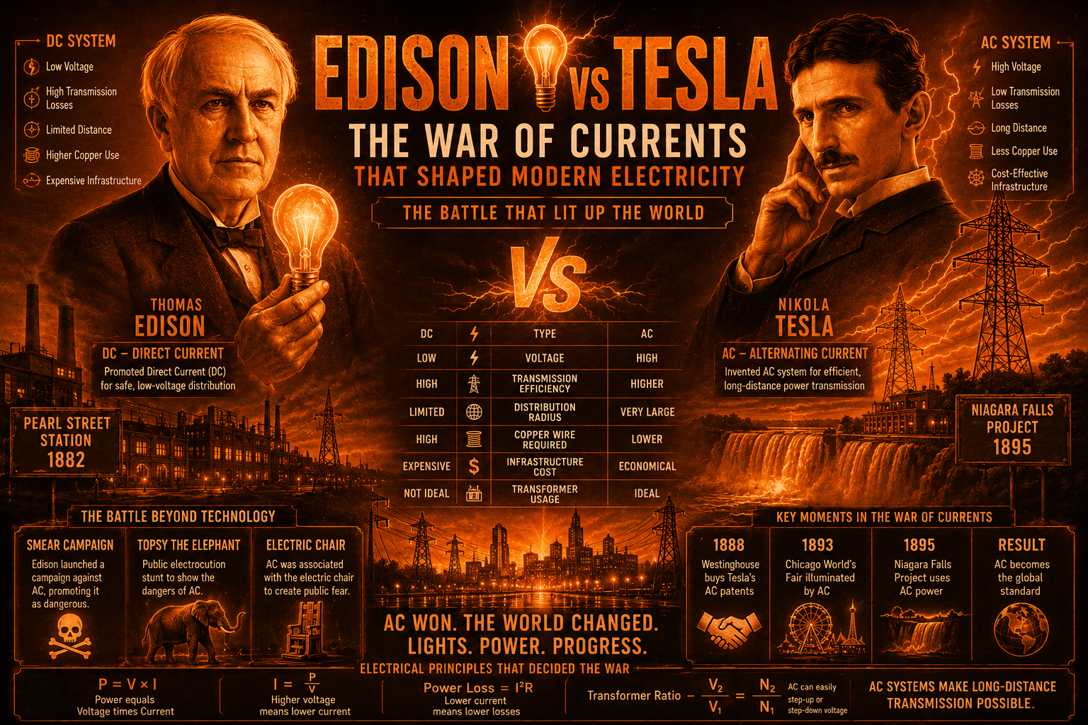 Edison vs Tesla: The War of Currents Explained